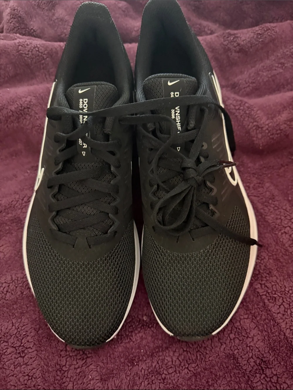 Nike Black and White Women's Running Shoes
